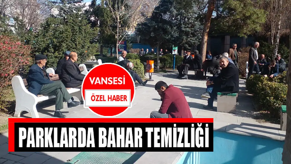 Parklarda bahar temizliği