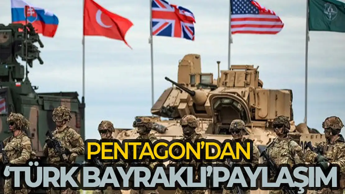 Pentagon'dan 'Türk bayraklı' paylaşım