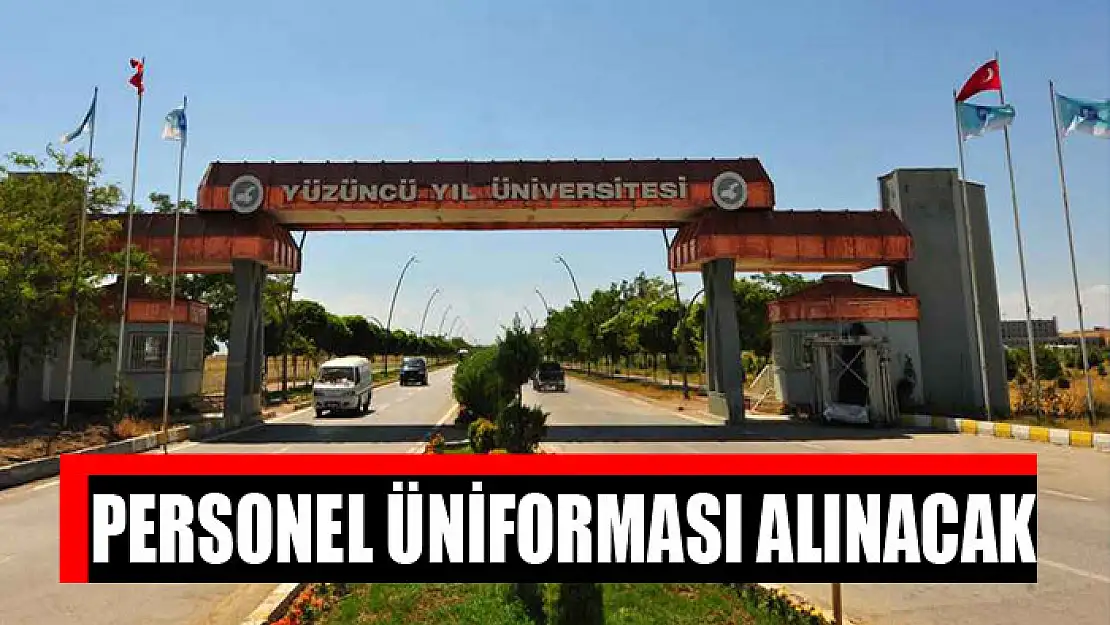 Personel üniforması alınacak