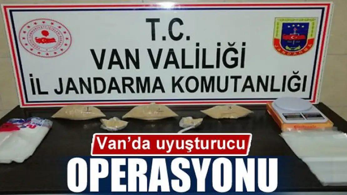 Van'da uyuşturucu operasyonu