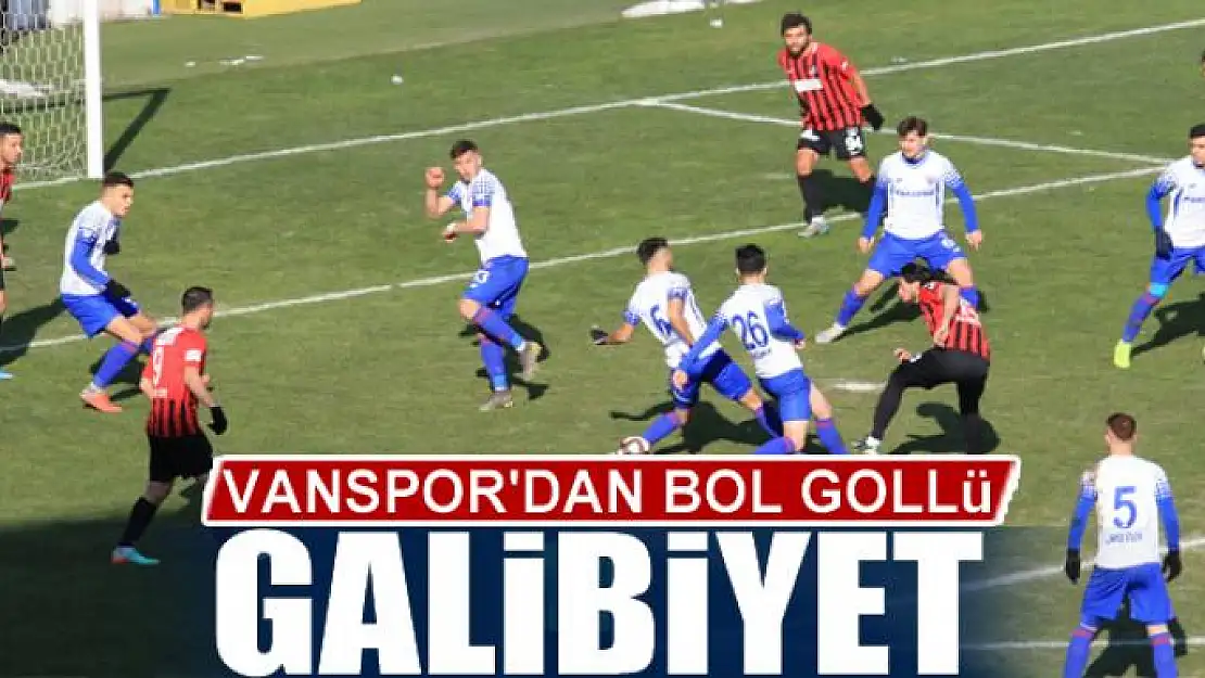 VANSPOR'DAN BOL GOLLÜ GALİBİYET