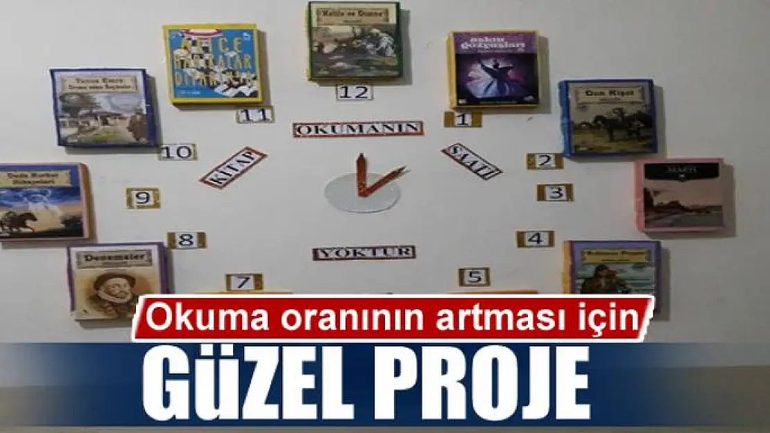 Okuma oranının artması için güzel proje 