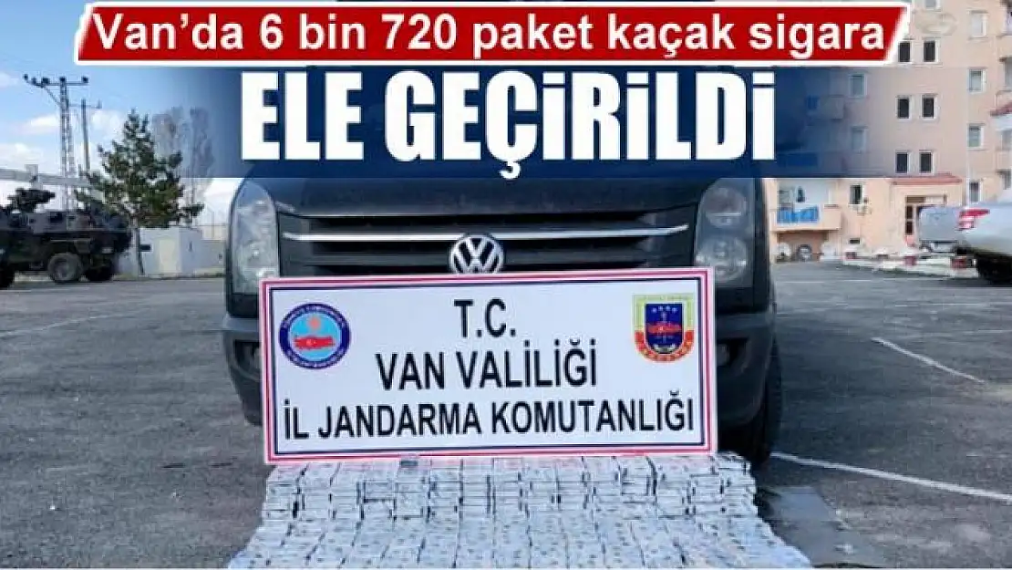 Van'da 6 bin 720 paket kaçak sigara ele geçirildi