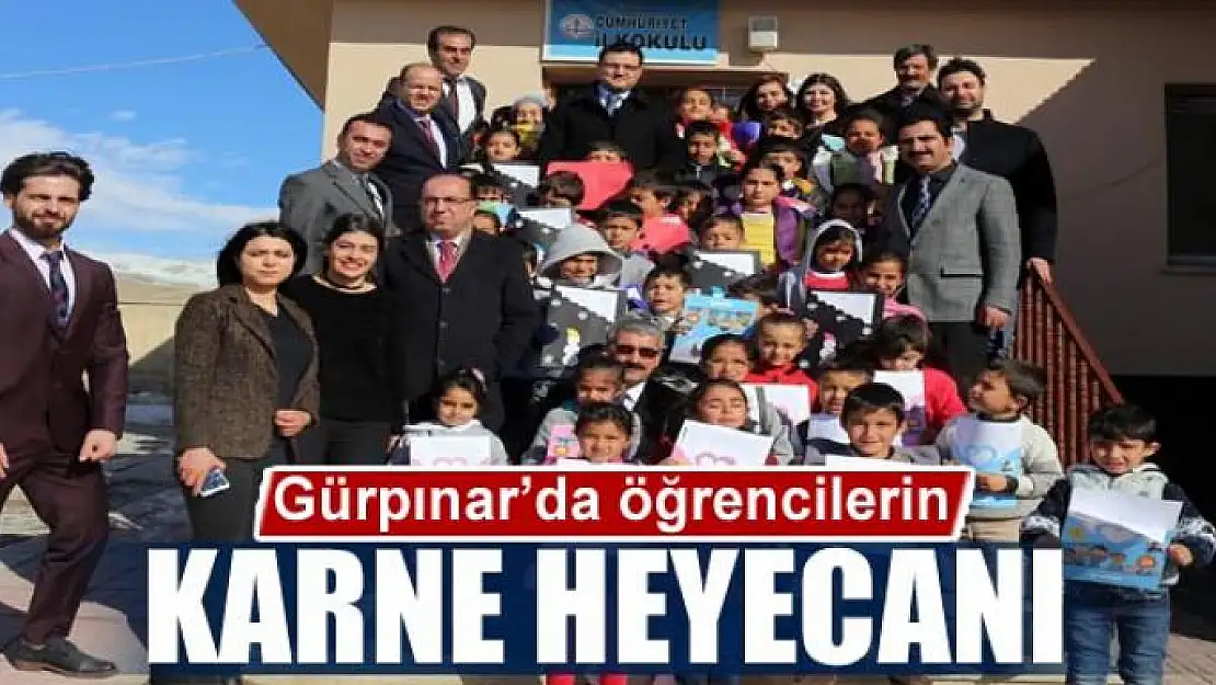 Gürpınar'da karne heyecanı 