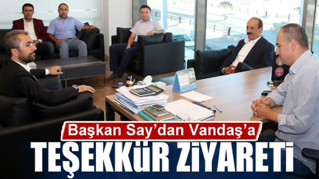 Başkan Say'dan Vandaş'a teşekkür ziyareti