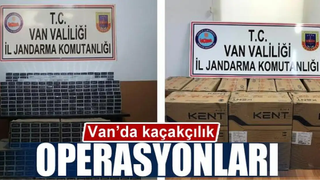 Van'da kaçakçılık operasyonları