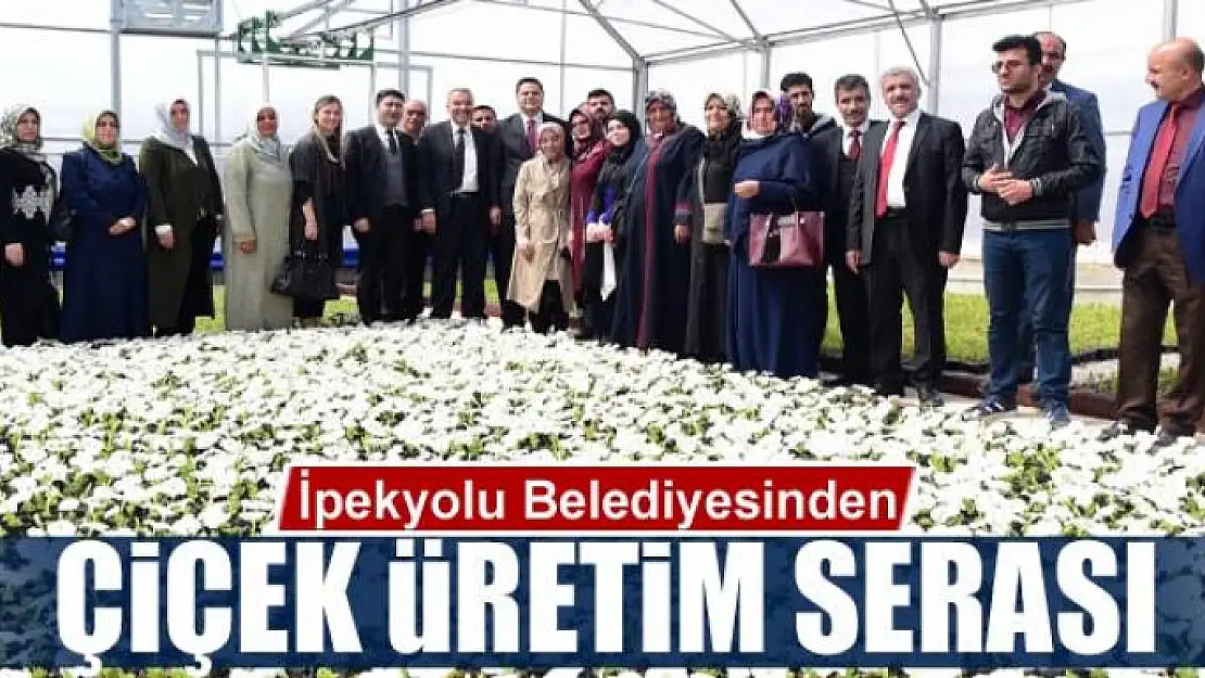 İpekyolu Belediyesinden çiçek üretim serası