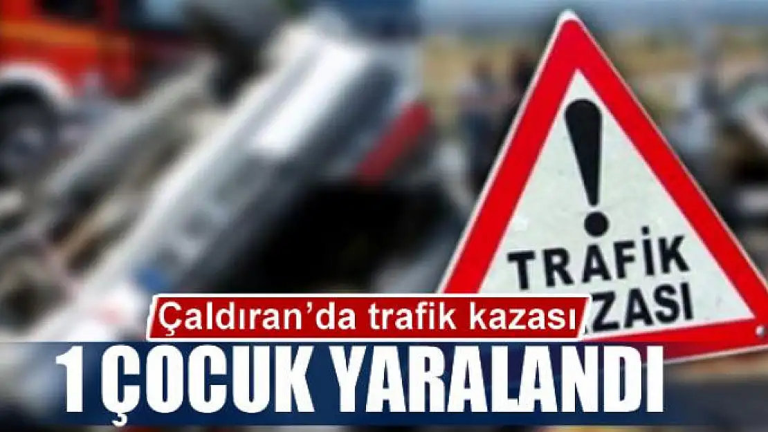 Çaldıran'da trafik kazası 1 yaralı