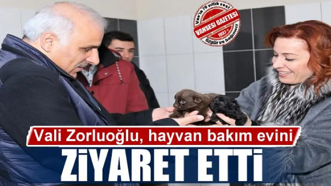 Vali Zorluoğlu, hayvan bakım evini ziyaret etti 