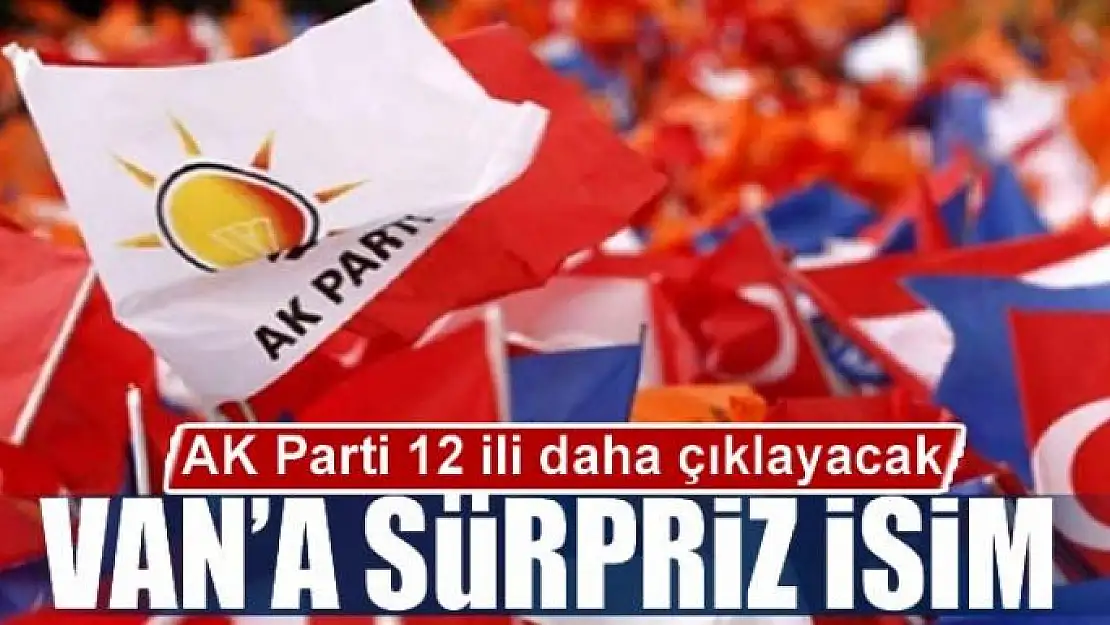 AK PARTİ'DEN VAN'A SÜRPRİZ ADAY 