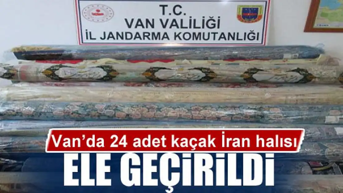 Van'da 24 adet kaçak İran halısı ele geçirildi