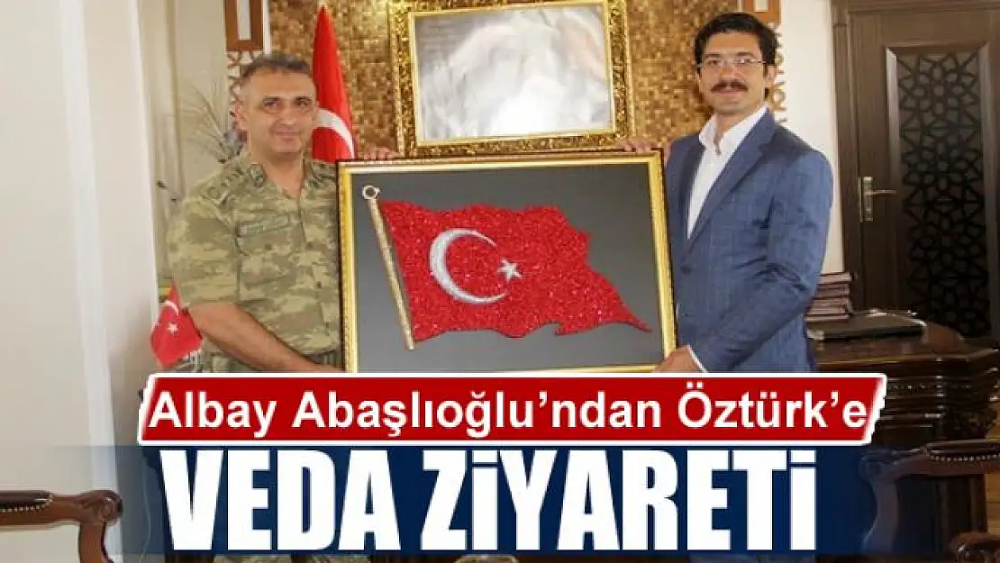 Albay Abaşlıoğlu'ndan Kaymakam Öztürk'e veda ziyareti