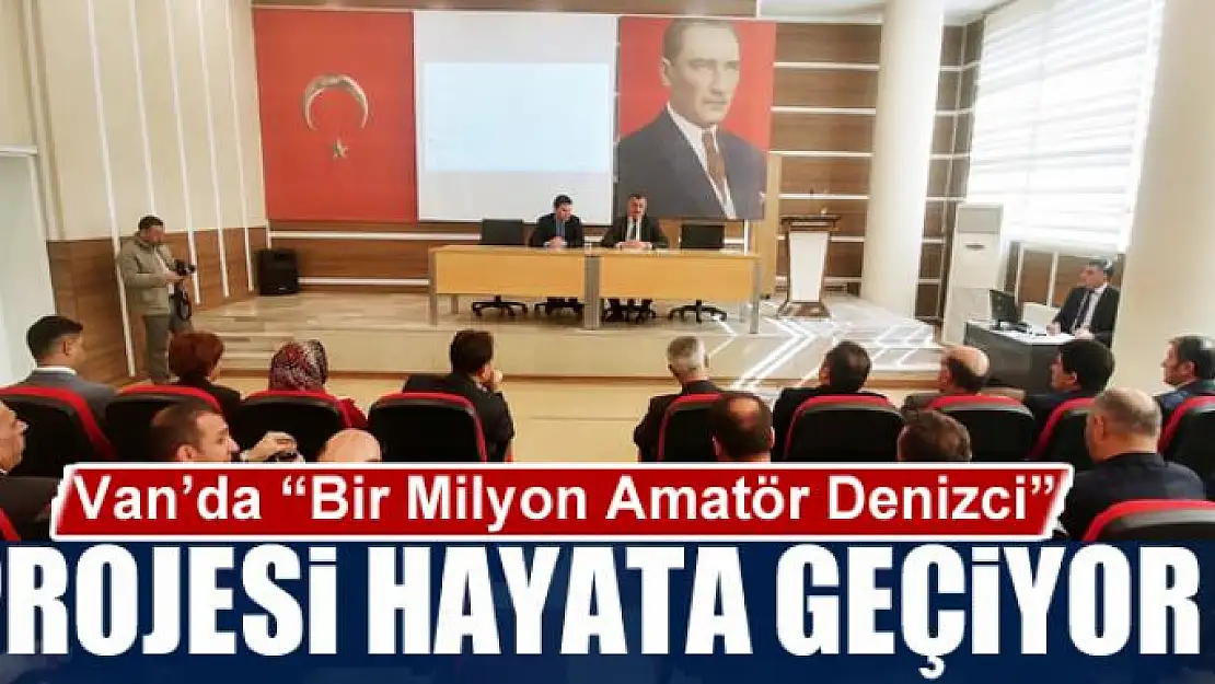 Van'da 'Bir Milyon Amatör Denizci' projesi