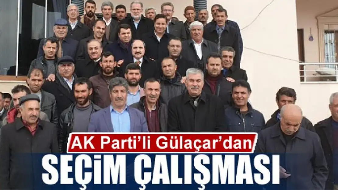 AK Parti'li Gülaçar'dan seçim çalışması