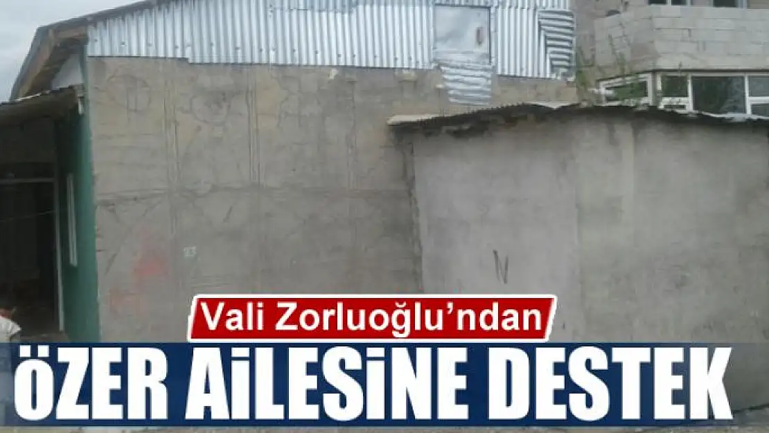 Vali Zorluoğlu'ndan Özer ailesine destek