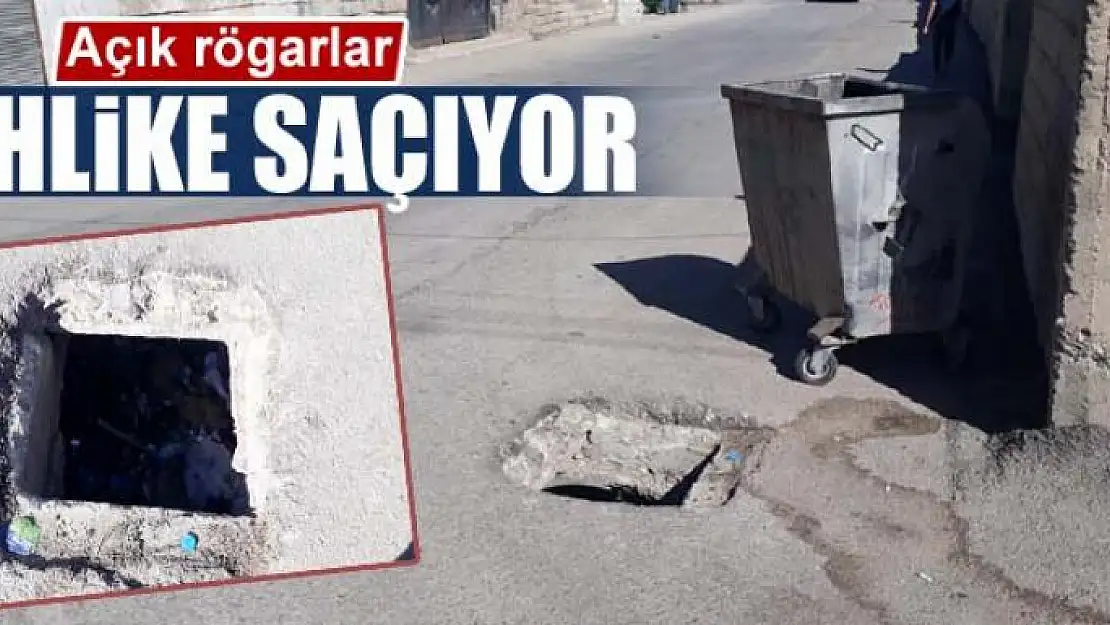 Açık rögarlar tehlike saçıyor