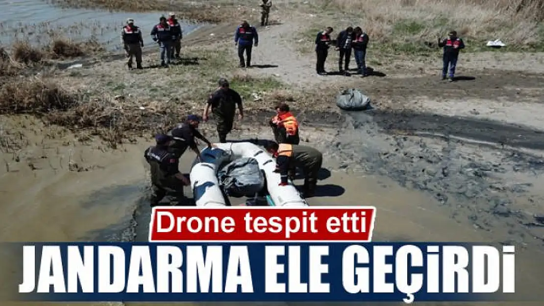 Drone tespit etti jandarma ele geçirdi