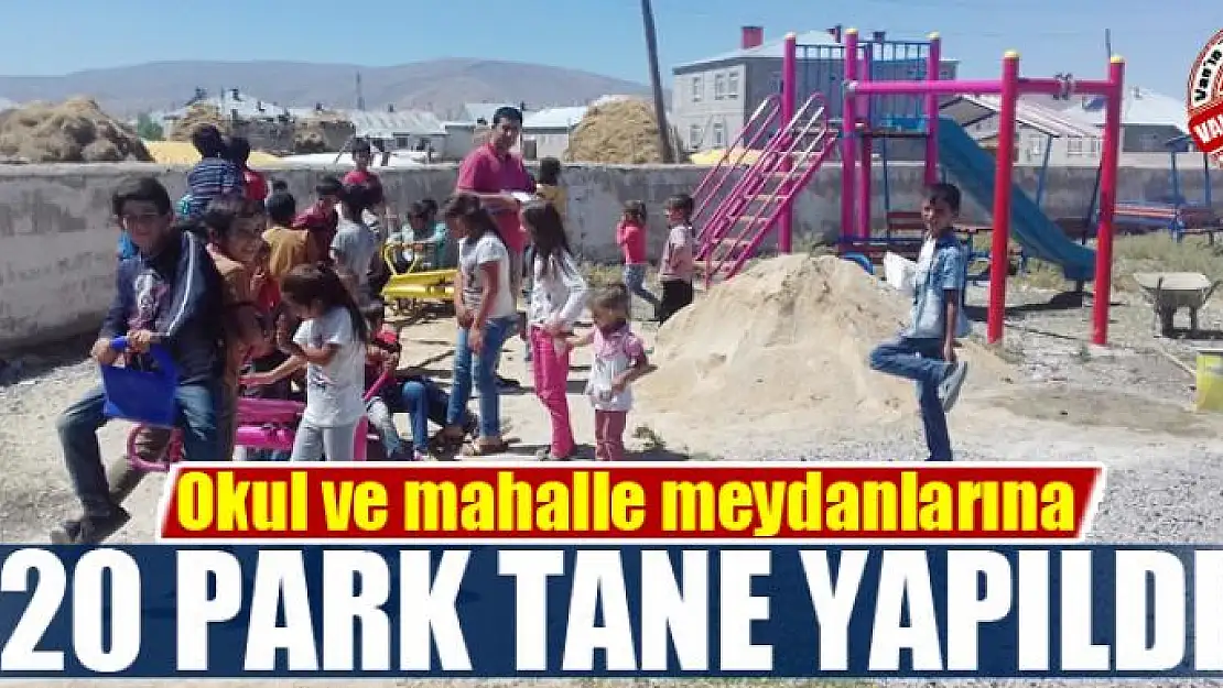 Okul ve mahalle meydanlarına park