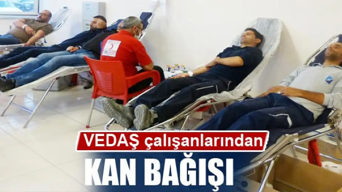 VEDAŞ çalışanlarından kan bağışı