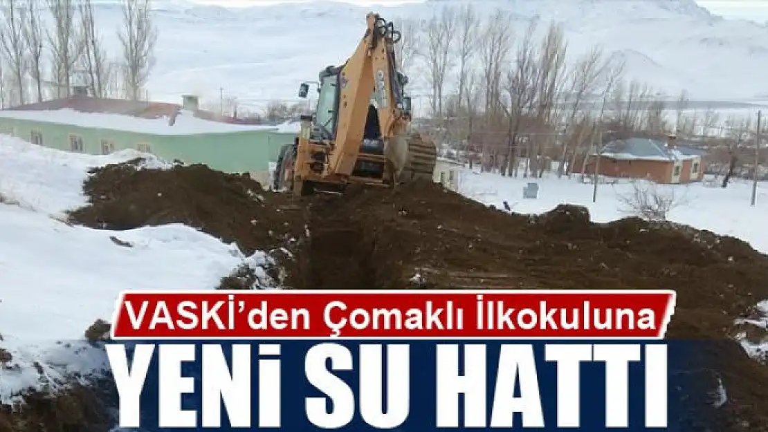 VASKİ'den Çomaklı İlkokuluna yeni su hattı