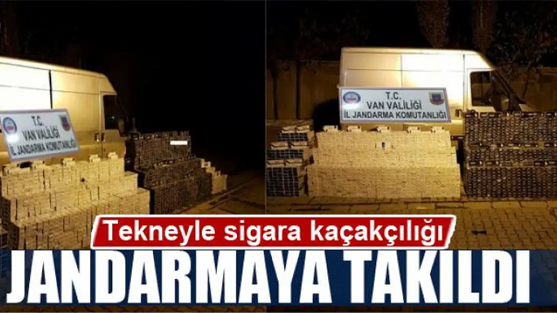 Tekneyle sigara kaçakçılığı jandarmaya takıldı 