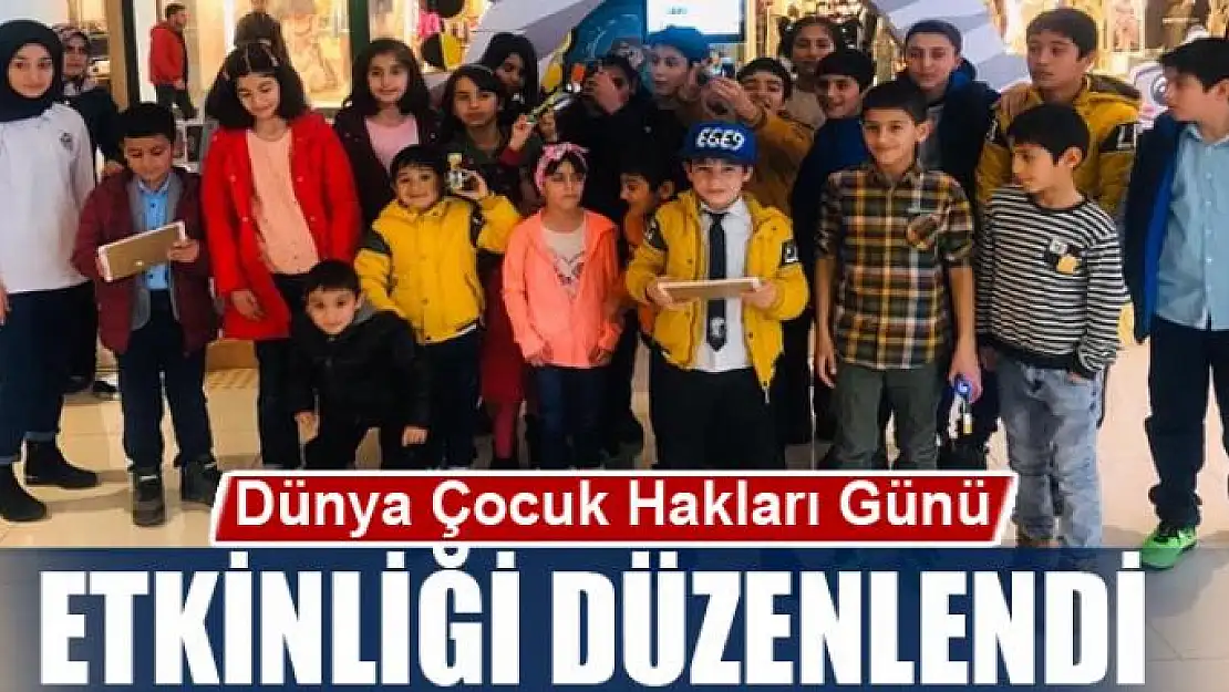 Dünya Çocuk Hakları Günü etkinliği