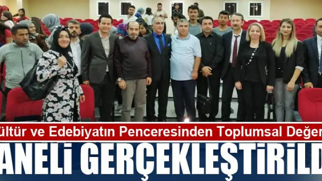 TODİF'ten 'Kültür ve Edebiyatın Penceresinden Toplumsal Değerler' paneli