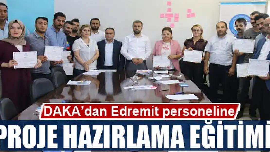 DAKA'dan Edremit Personeline proje hazırlama eğitimi