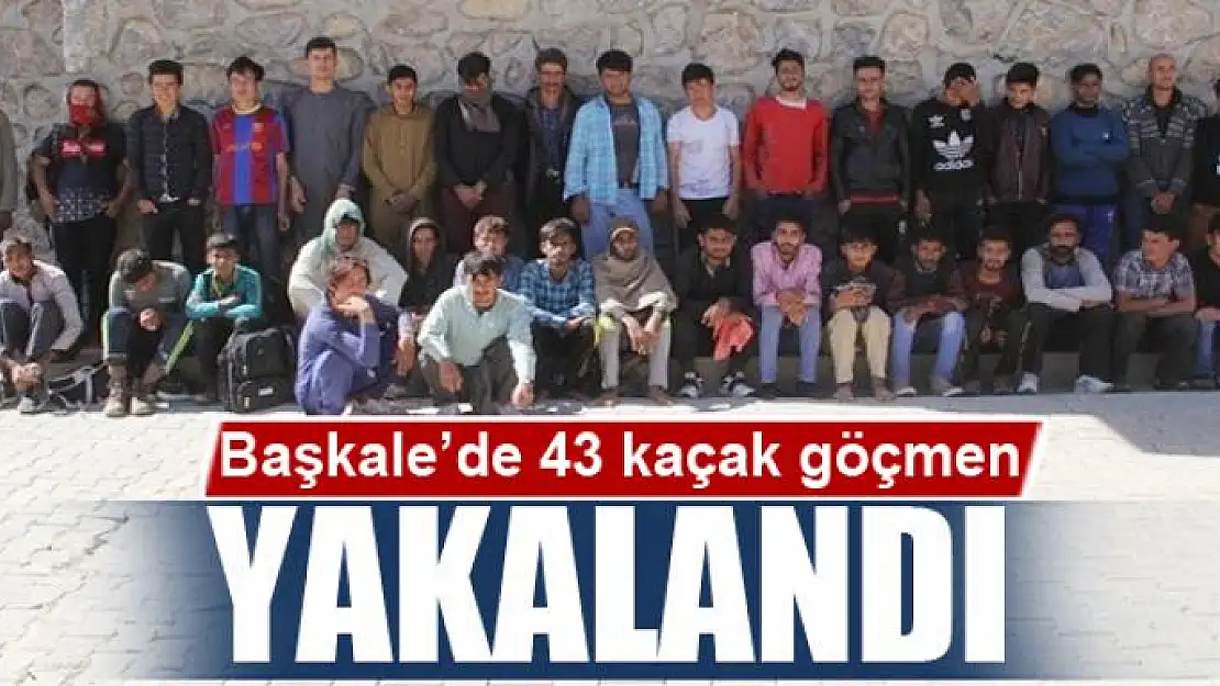 Başkale'de 43 kaçak göçmen yakalandı