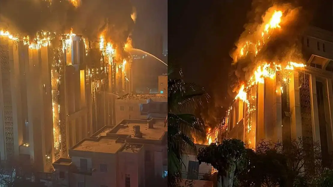 Polis merkezinde yangın! Onlarca yaralı var