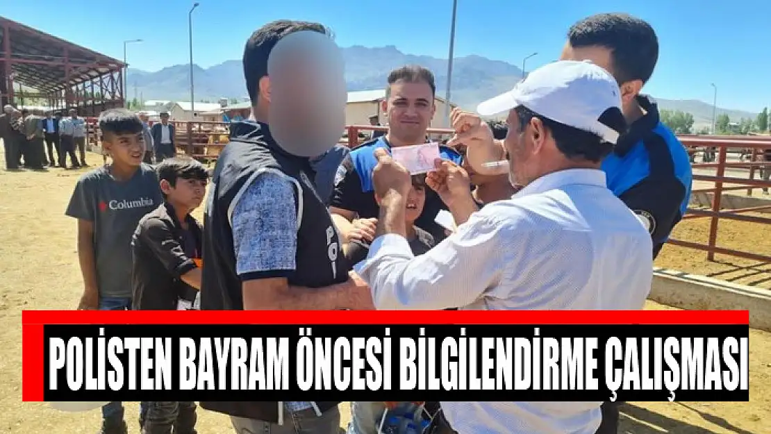 Polisten bayram öncesi bilgilendirme çalışması