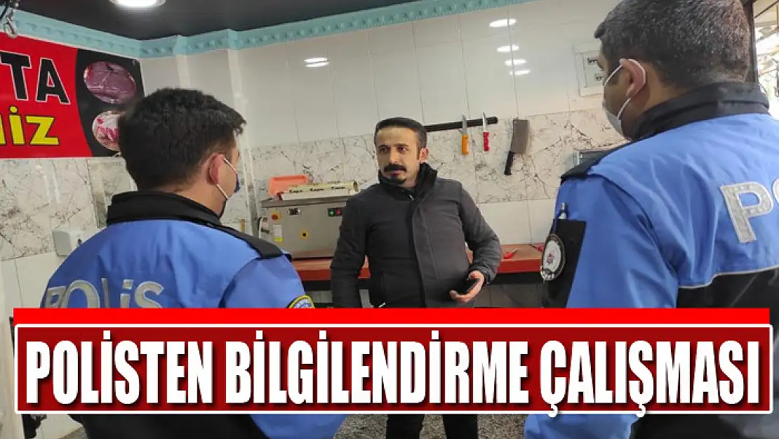 Polisten bilgilendirme çalışması