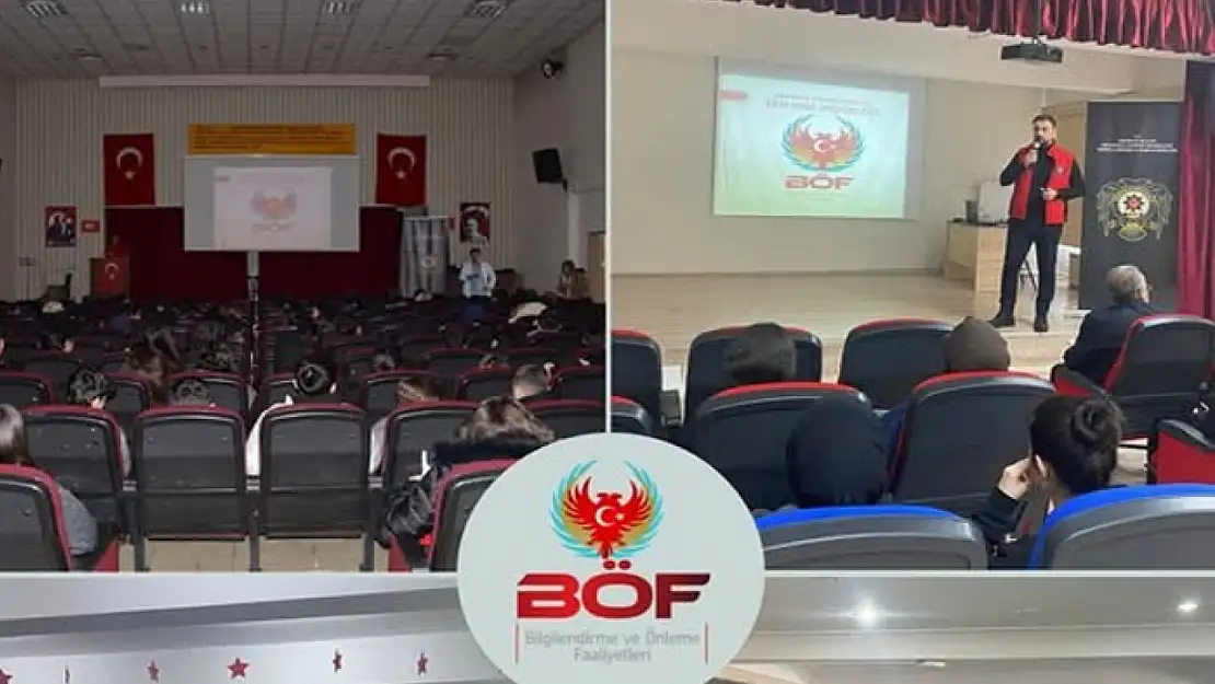 Polisten gençlere bilgilendirme