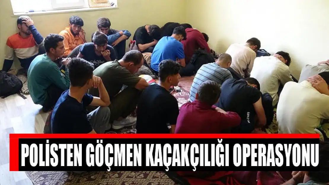 Polisten göçmen kaçakçılığı operasyonu