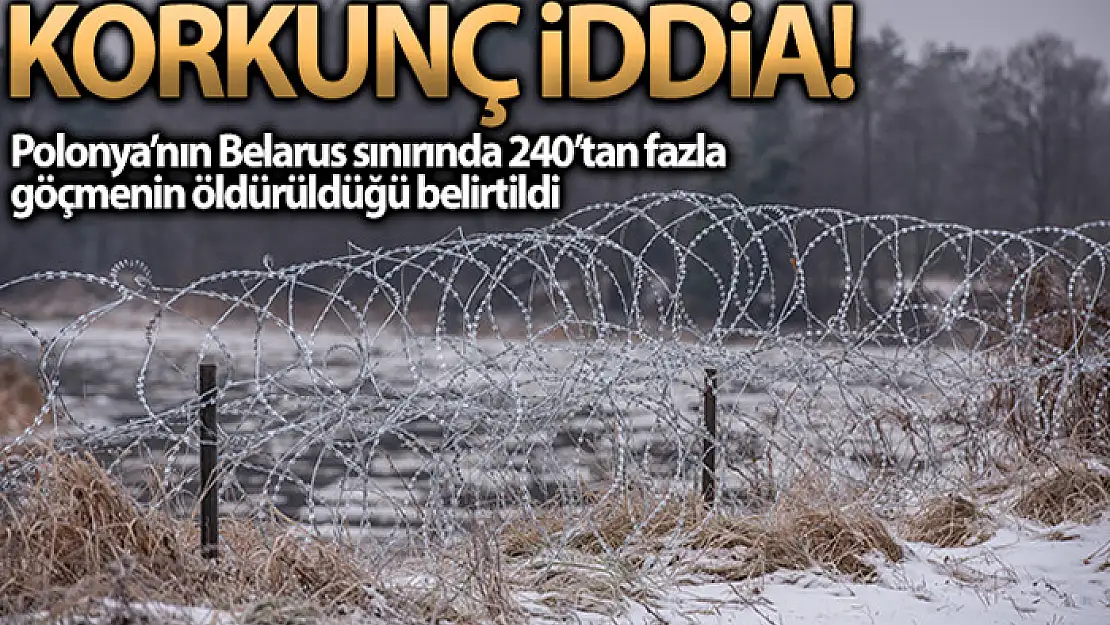 Polonya'nın Belarus sınırında 240'tan fazla göçmenin öldürüldüğü iddiası