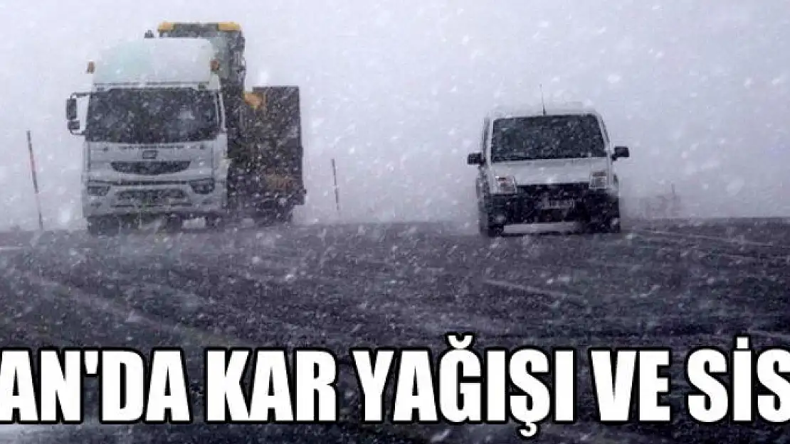 Van'da kar yağışı ve sis!