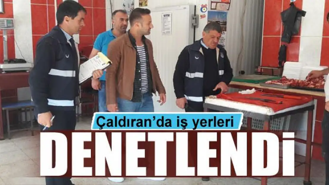 Çaldıran'da iş yerleri denetlendi 