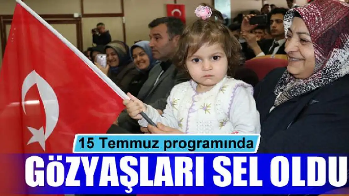 15 Temmuz programında gözyaşları sel oldu