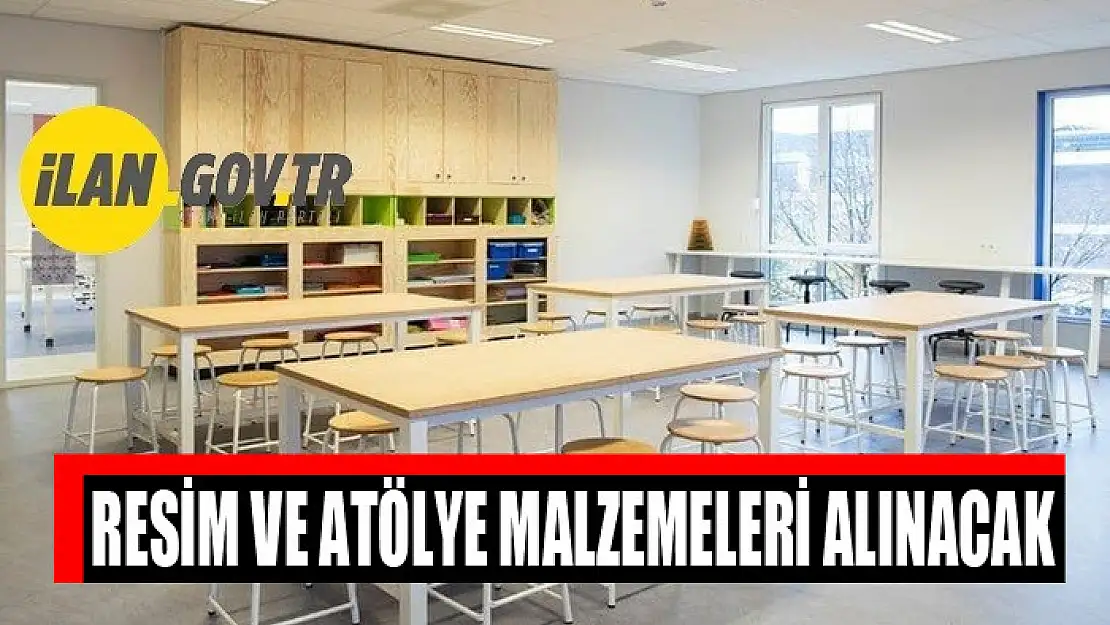 Resim ve atölye malzemeleri alınacak