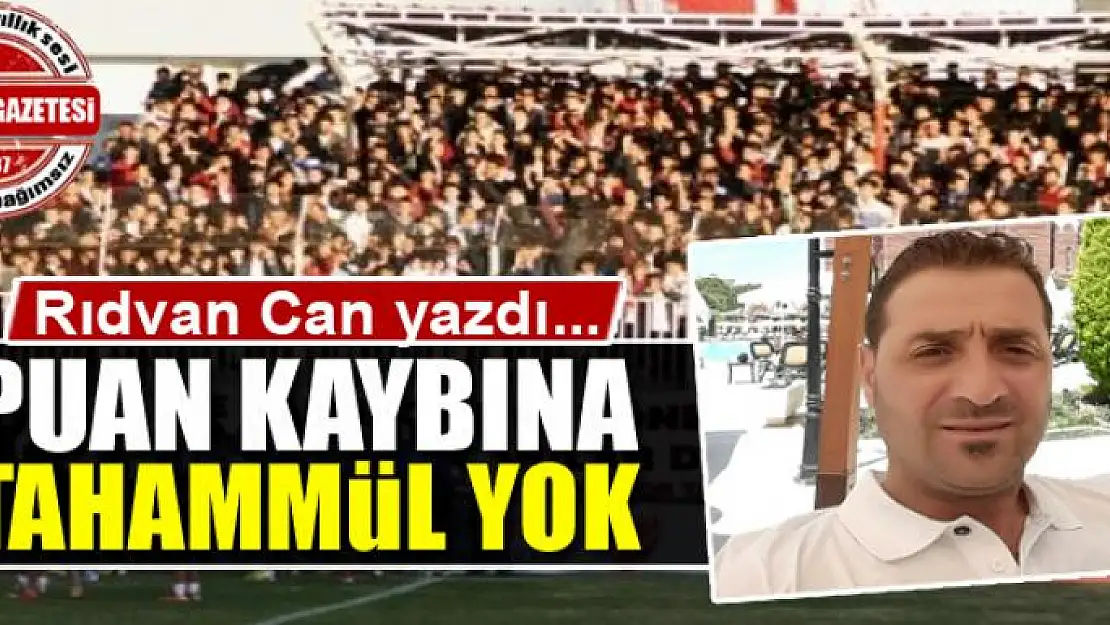 Puan kaybına tahammül yok