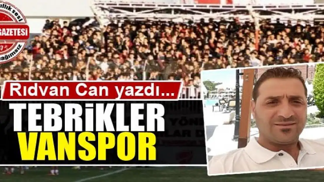 Tebrikler Vanspor 