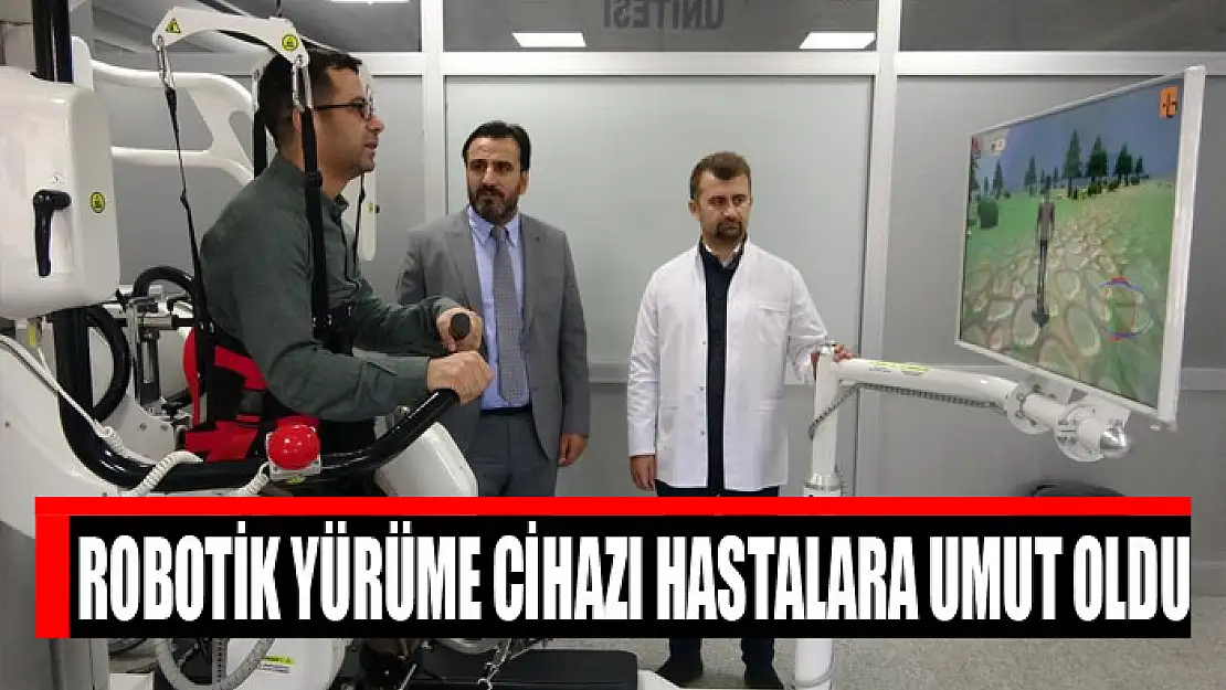 Robotik yürüme cihazı hastalara umut oldu