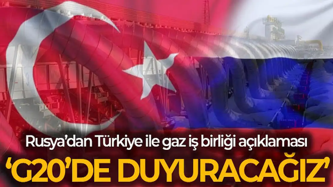 Rusya: 'G20 zirvesinde Türkiye ile doğalgaz iş birliği ve tahıl ihracatının geliştirilmesiyle ilgili duyuru yapacağız'