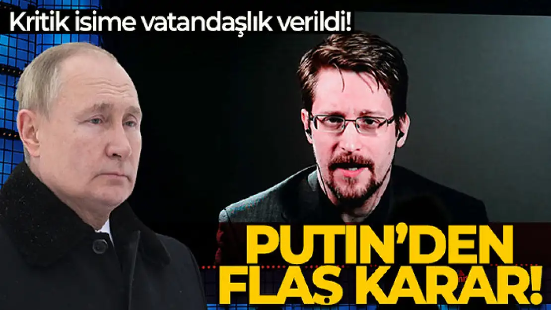 Rusya'dan ABD'nin istihbarat bilgilerini sızdıran Edward Snowden'a vatandaşlık