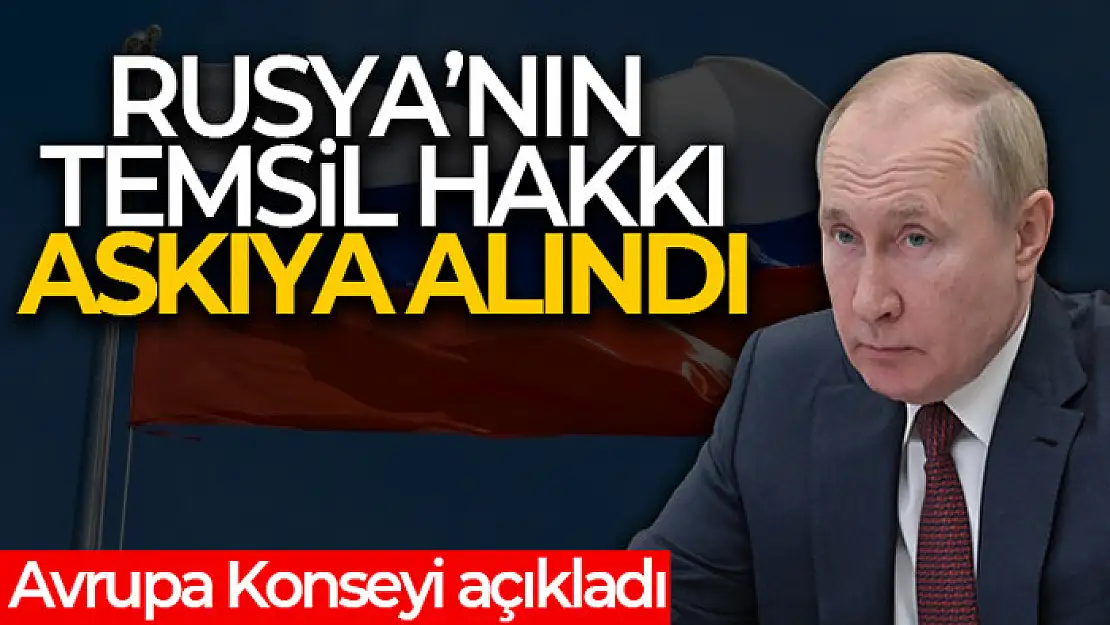 Rusya'nın Avrupa Konseyi Bakanlar Komitesi üyeliği askıya alındı