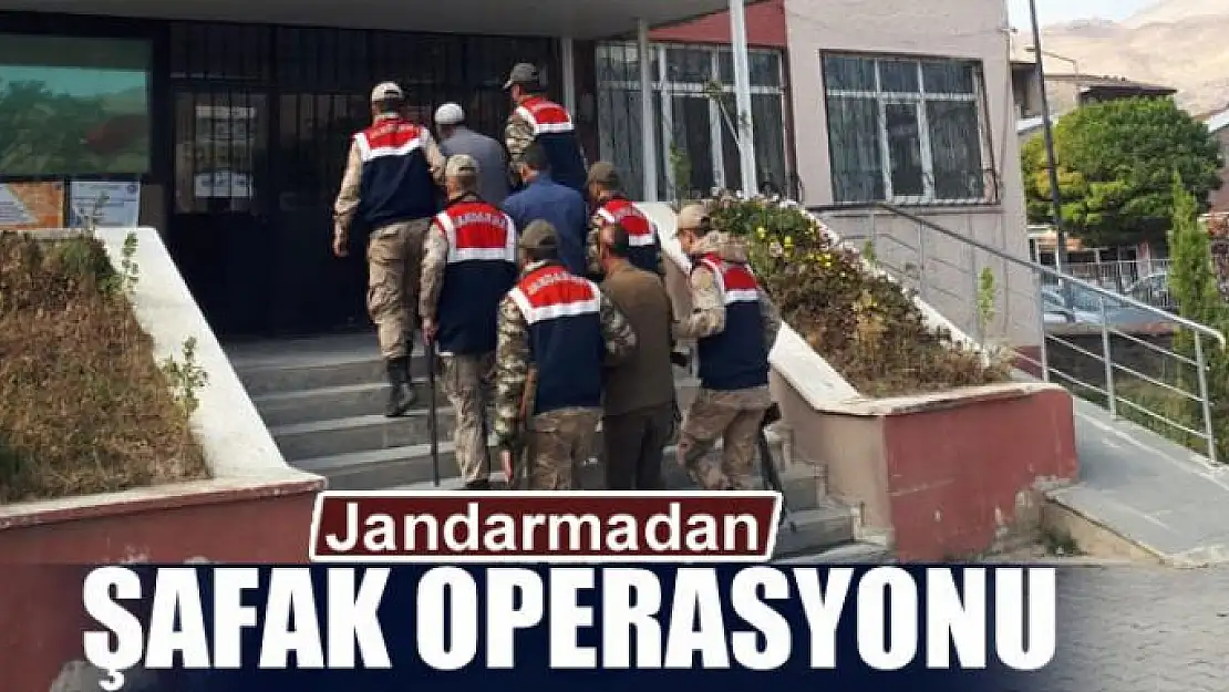 Jandarmadan şafak operasyonu