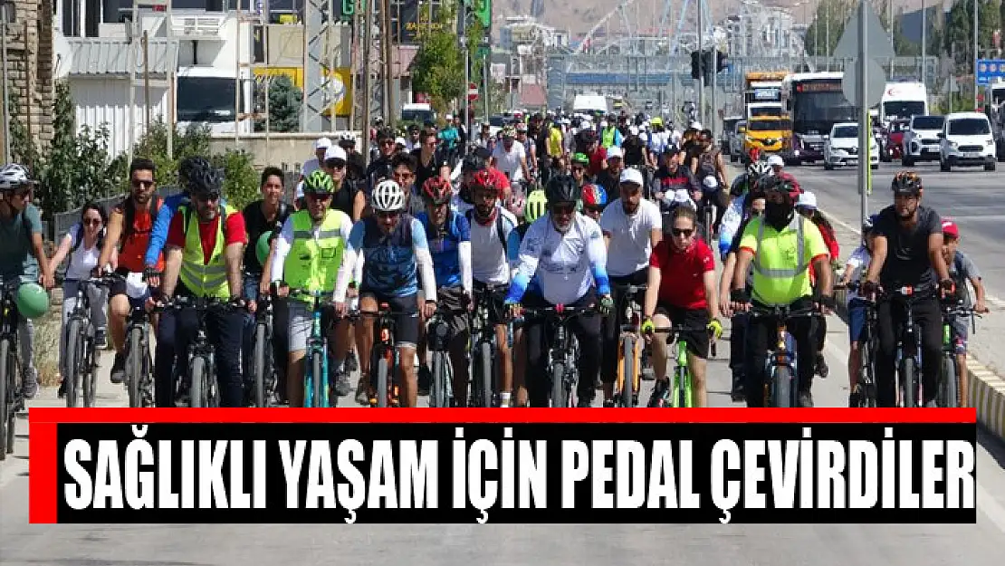 Sağlıklı yaşam için pedal çevirdiler