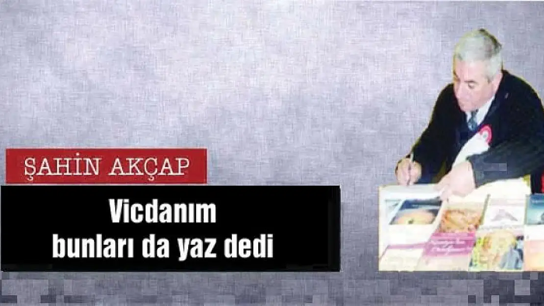 Vicdanım bunları da yaz dedi 