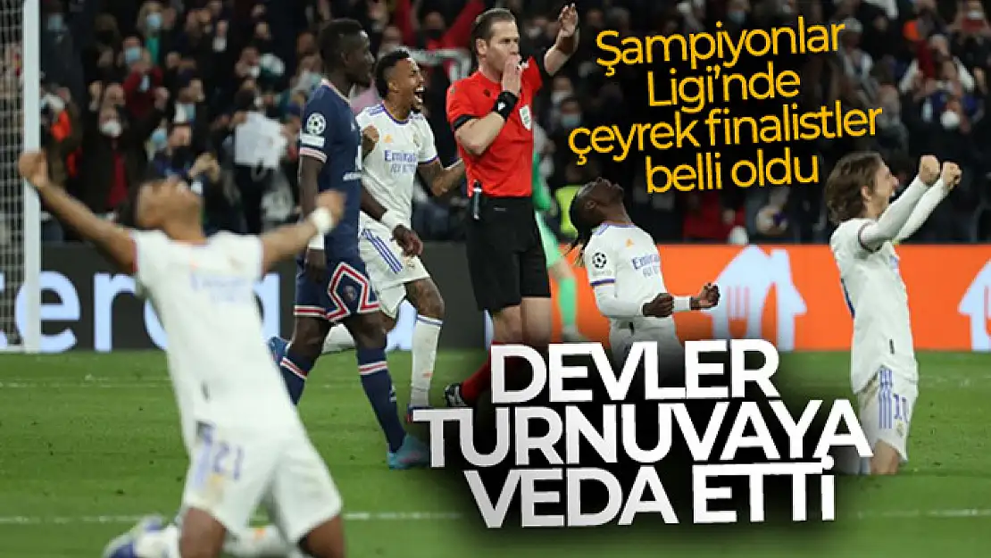 Şampiyonlar Ligi'nde çeyrek finalistler belli oldu