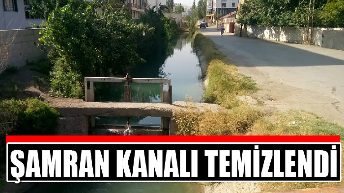 Şamran kanalı temizlendi